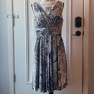 WHBM, gorgeous satin A-line dress.  Great date night dress!